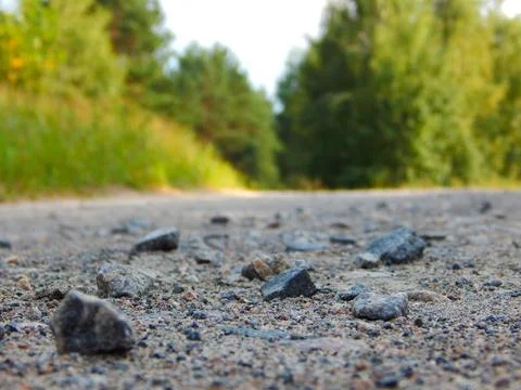 The Road with Stones Stock Photos