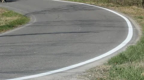 Road striper marking road surface. Stock Footage 11492828