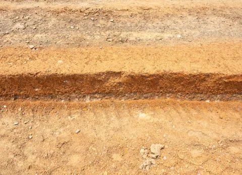 The road structure of the original road is divided into several layers and us Foto stock