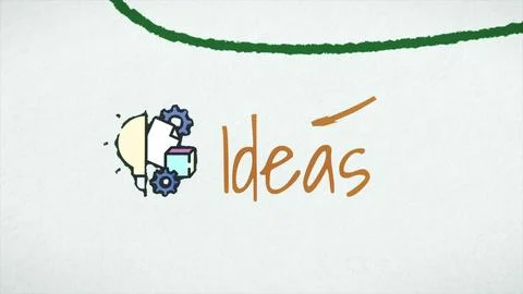 Road to success concept loopable animation. Elements of success. Animatiom on Stock Illustration