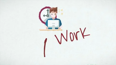 Road to success concept loopable animation. Elements of success. Animatiom on Stock Illustration