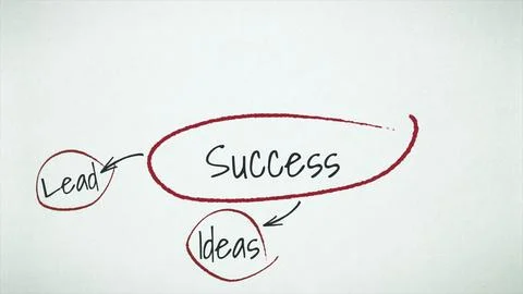 Road to success concept loopable animation. Elements of success. Animatiom on Illustrazione stock
