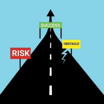 Road To Success Concept. Vector illustration Stock Illustration