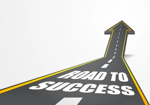 Road to success Stock Illustration