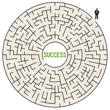 Road to success Illustrazione stock