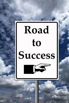 Road to success Stock Illustration