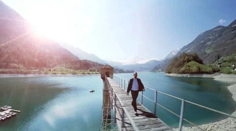 Road to success. pathway. businessman. progress upwards. success. person man Stock Footage 38259201