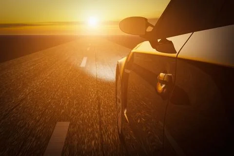 Road to the sun Stock Illustration
