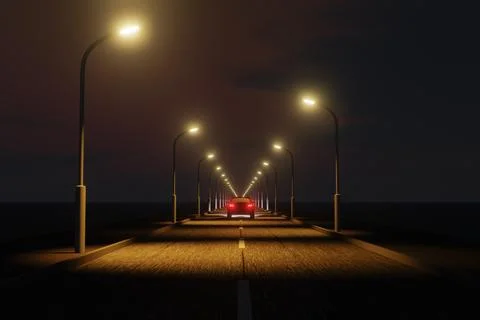 Road to the sun Stock Illustration