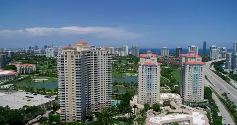 Road to Sunny Isles Stock Footage 156526257