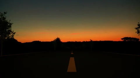 Road Sunrise 01 Video stock 33636066