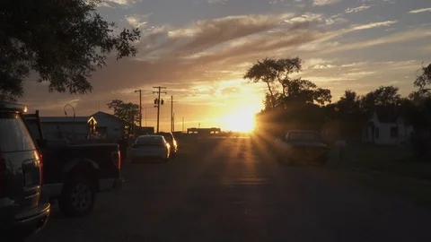 Road to sunset Video stock 106770179