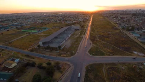 Road at sunset Stock Footage 129291711