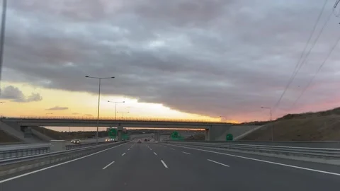 Road Sunset Video stock 253907422