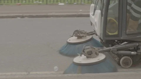 Road Sweeper Video stock 76614620