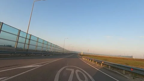 The road from Taman to Kerch Stock Footage 220652674