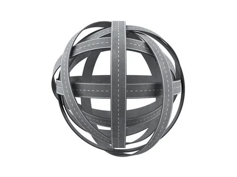 Road tangle Illustrazione stock