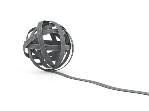 Road tangle Illustrazione stock