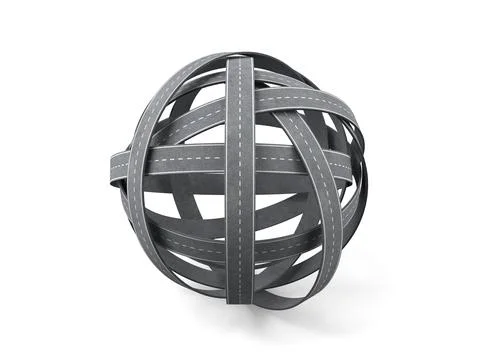 Road tangle Illustrazione stock