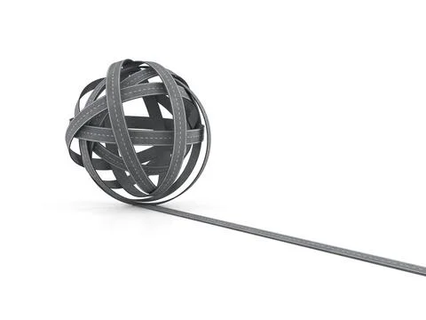 Road tangle Illustrazione stock