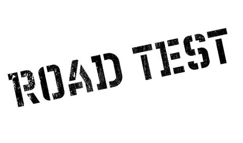 Road Test rubber stamp Stock Illustration