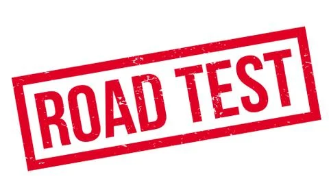 Road Test rubber stamp Stock Illustration