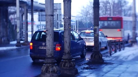 On Road There Was a Failure Stock Footage 72164752