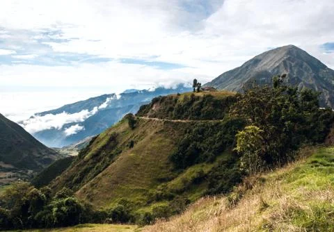 Road through the andes Stock Photos