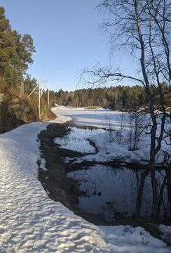 The road through calmness Foto stock