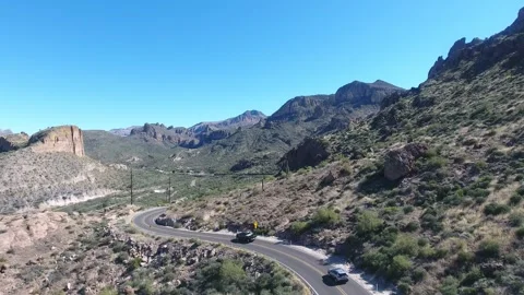 Road through the desert Stock Footage 272178035