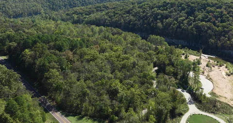 A Road Through Devil's Backbone Wilderness Area In The Mark Twain National Stock Footage 323440733