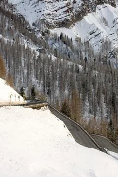 Road through the dolomites Stock Photos