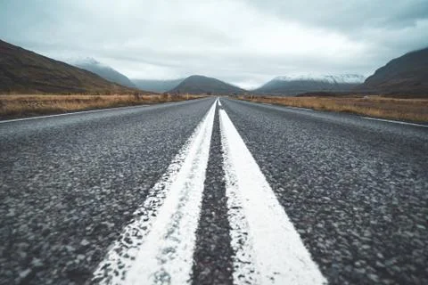 Road through Iceland Stock Photos