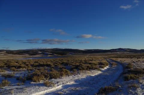 Road Through the Plains Foto stock