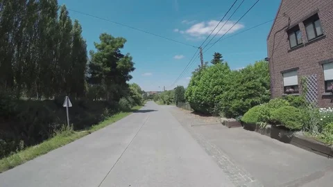 Road through the village Stock Footage 83500037