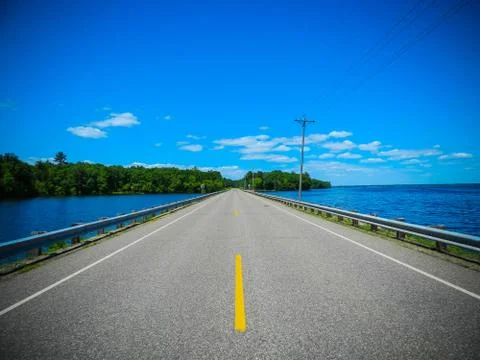 Road Through Water Stock Photos