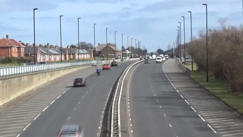 Road timelapse Stock Footage 89099038