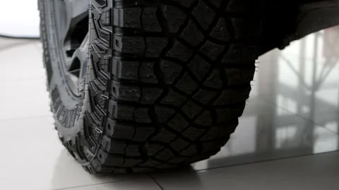 Off road tire protector close up. Video stock 267987524