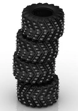 Off-road tires Ilustração Stock