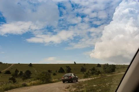 The road is on top. Стоковые фото