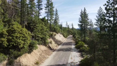 Up From Road Top Turn Stock Footage 131683745