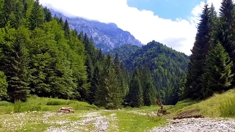 Road for tourists in the mountain Stock Footage 103410736
