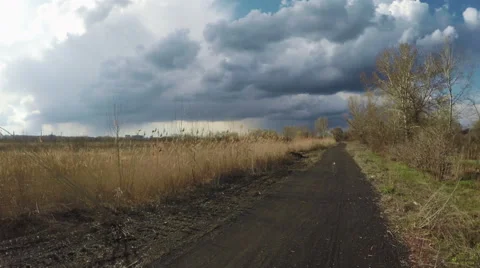 Road towards clouds 動画素材 50416555