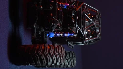 Off-road toy car Video stock 327389629