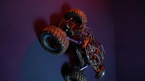 Off-road toy car Video stock 327389700