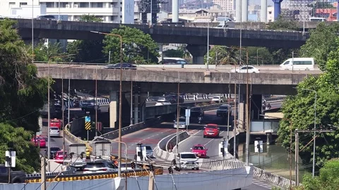 Road traffic in Bangkok. Stock Footage 277533428