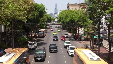 Road traffic in Bangkok. Stock Footage 277955991