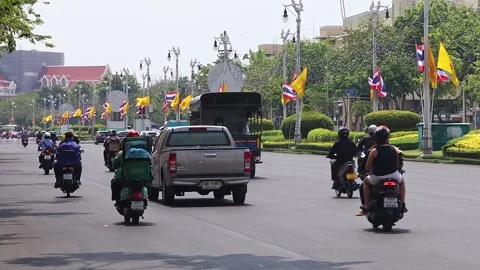 Road traffic in Bangkok. Stock Footage 278013682