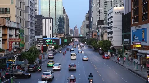Road traffic in Bangkok. Stock Footage 278328806