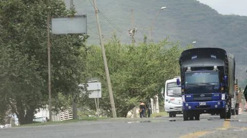 Road Traffic Developing Nation Foto stock